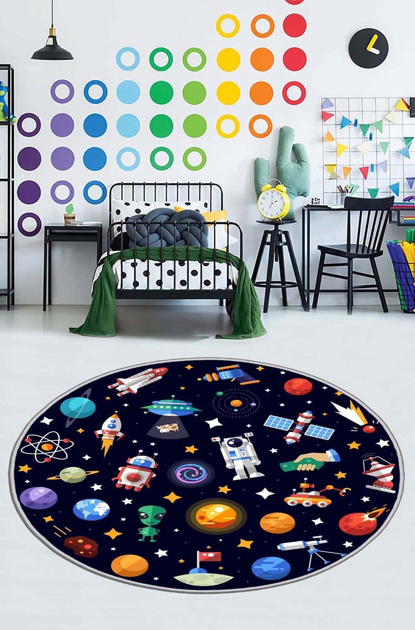 Covor pentru copii, HMNT926, 180x180 cm, Multicolor - imagine 5